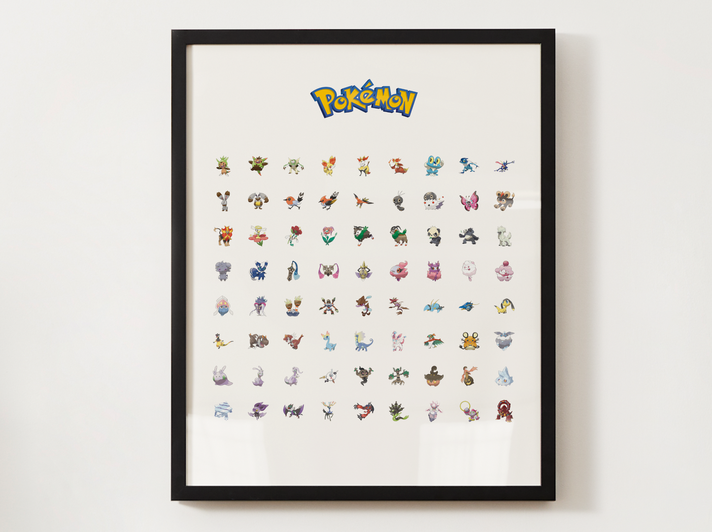 Pokémon Gen 1–9 Pokédex Poster Bundle, Full National Dex Wall Art, Kids Bedroom Decor, Original Artwork Printable Digital Download