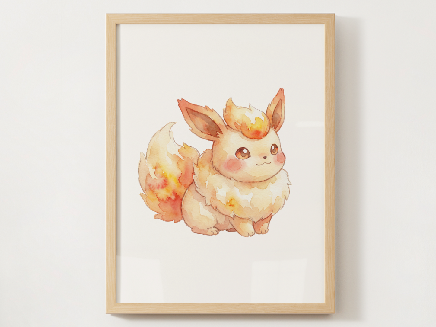Eeveelutions Nursery Wall Art Bundle, 9 Printable Posters, Eevee Evolutions Decor, Kids Bedroom Playroom, Instant Download
