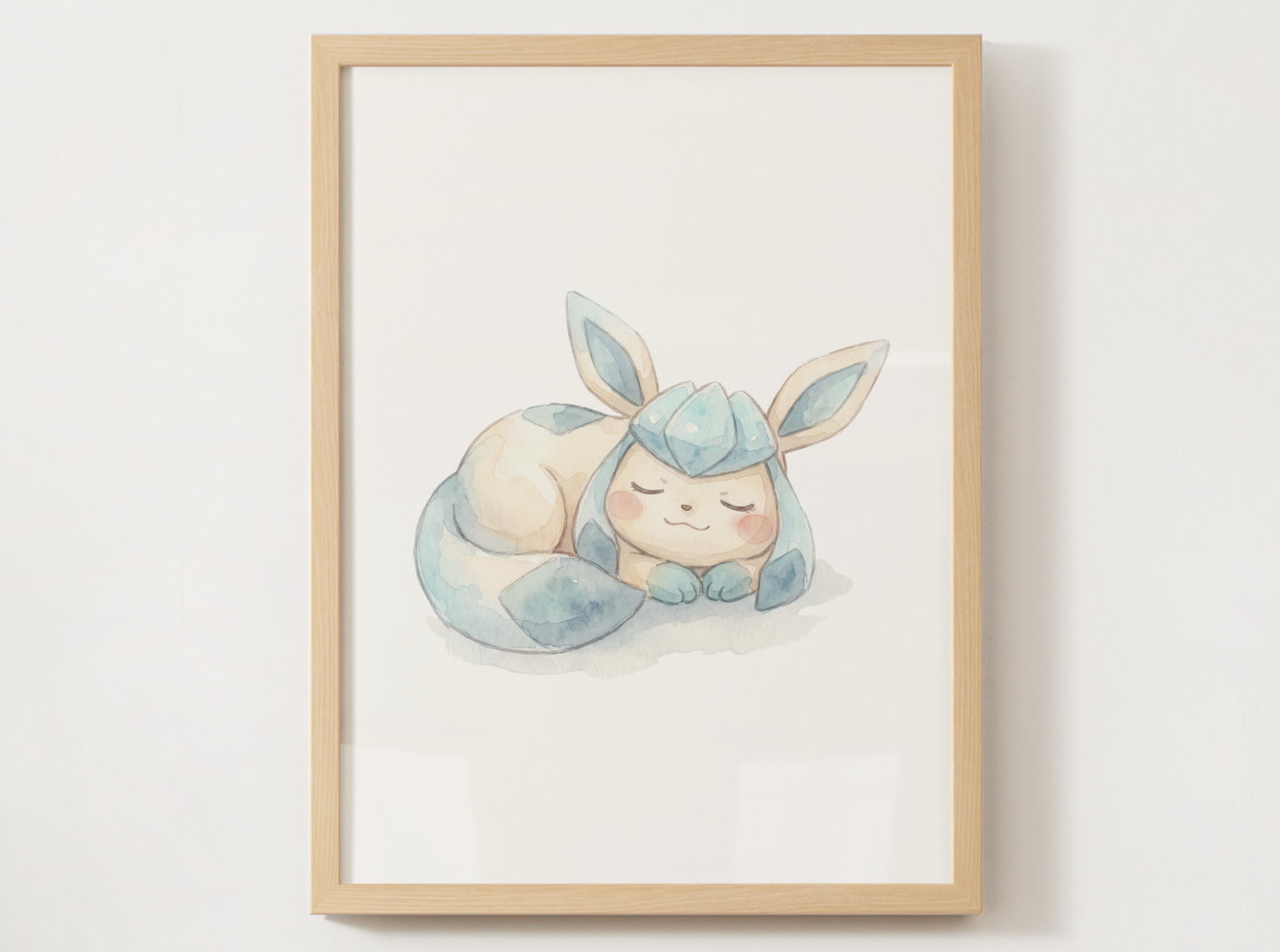 Sleeping Eeveelutions Nursery Wall Art Bundle, 9 Printable Posters, Eevee Evolution Set, Watercolor Kids Room Decor, Instant Download
