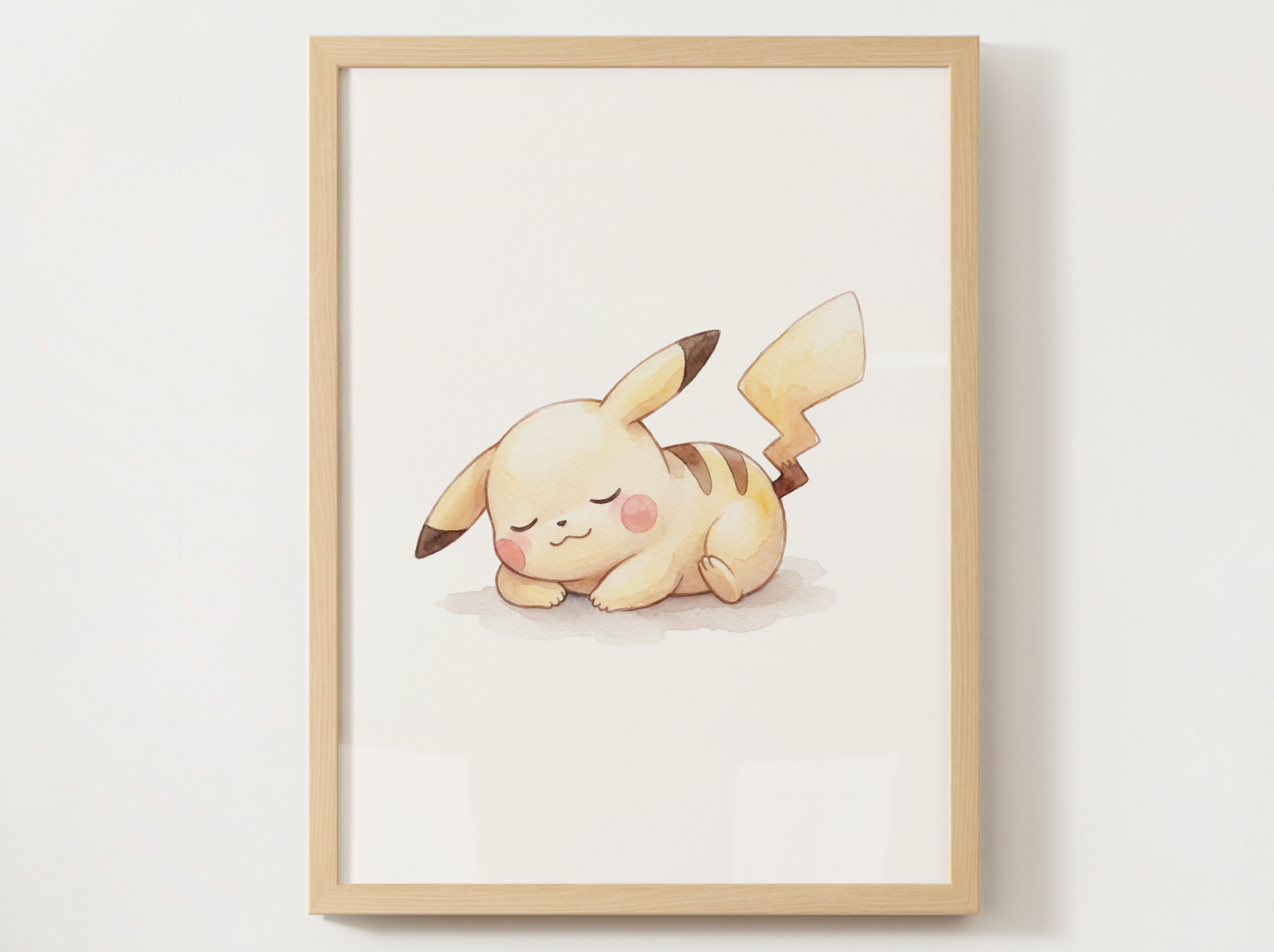 Pokémon Pikachu Emotions Nursery Wall Art Bundle, 6 Printable Posters, Angry Confused Happy Sad Scared Sleepy, Digital Download