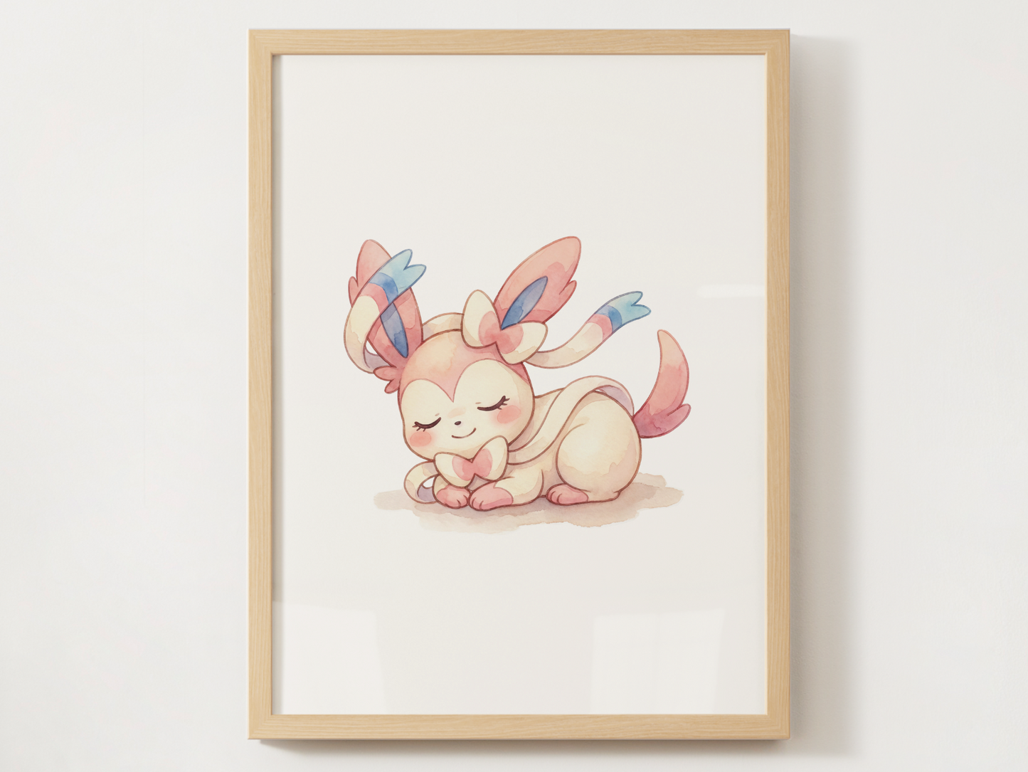 Sleeping Eeveelutions Nursery Wall Art Bundle, 9 Printable Posters, Eevee Evolution Set, Watercolor Kids Room Decor, Instant Download