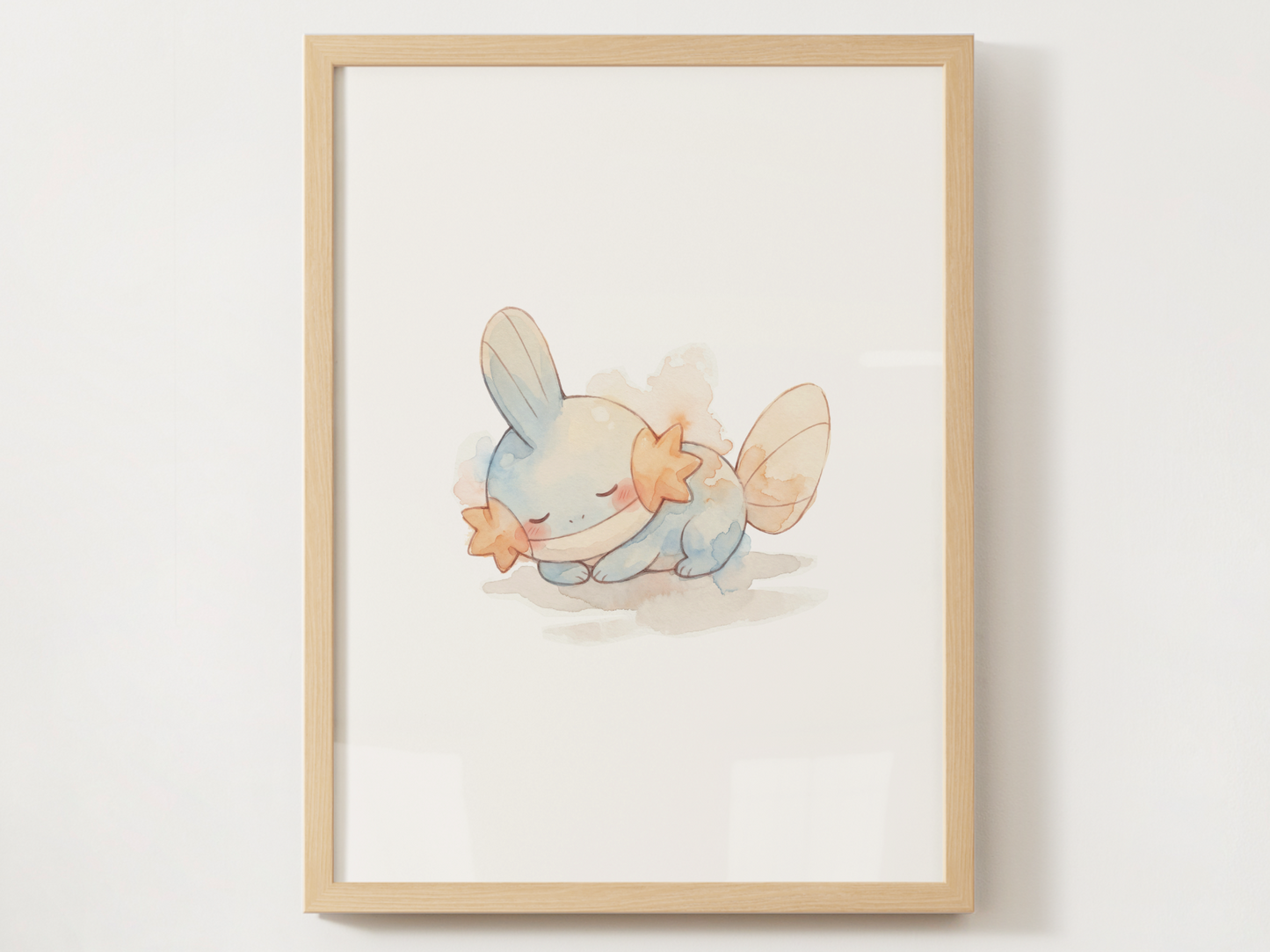 Sleeping Pokémon Nursery Wall Art Bundle, 6 Printable Posters, Bulbasaur Charmander Chikorita Mudkip Pikachu Snorlax, Instant Download
