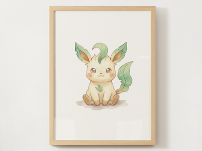 Eeveelutions Nursery Wall Art Bundle, 9 Printable Posters, Instant Download