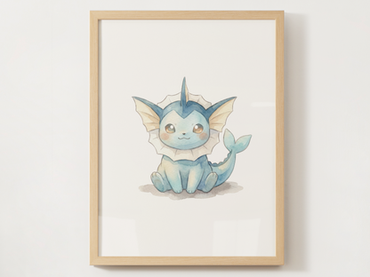 Eeveelutions Nursery Wall Art Bundle, 9 Printable Posters, Instant Download