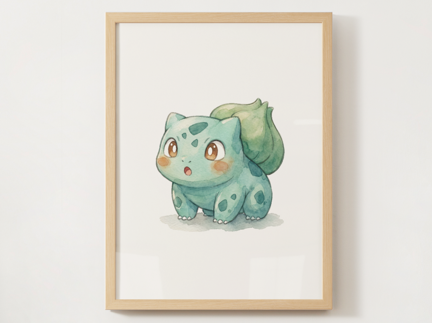 Pokemon Surprised Angry Nursery Wall Art Printable, Cute Kids Room Decor, Watercolor Pokemon Poster, Instant Download Digital Print