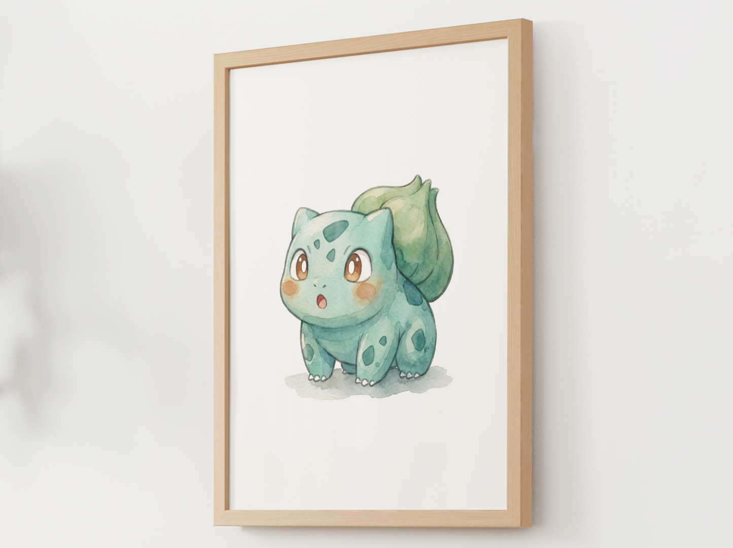 Pokemon Surprised Angry Nursery Wall Art Printable, Cute Kids Room Decor, Watercolor Pokemon Poster, Instant Download Digital Print