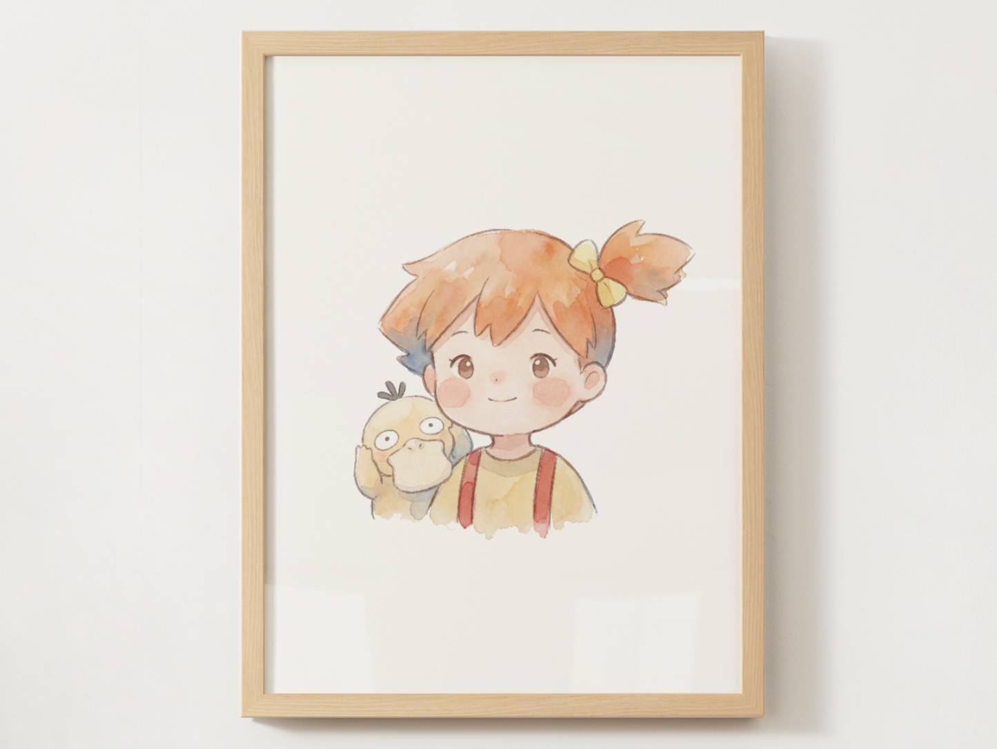 Pokémon Trainer Duo Nursery Wall Art Bundle, 6 Printable Posters, Watercolor Kids Room Decor, Instant Download