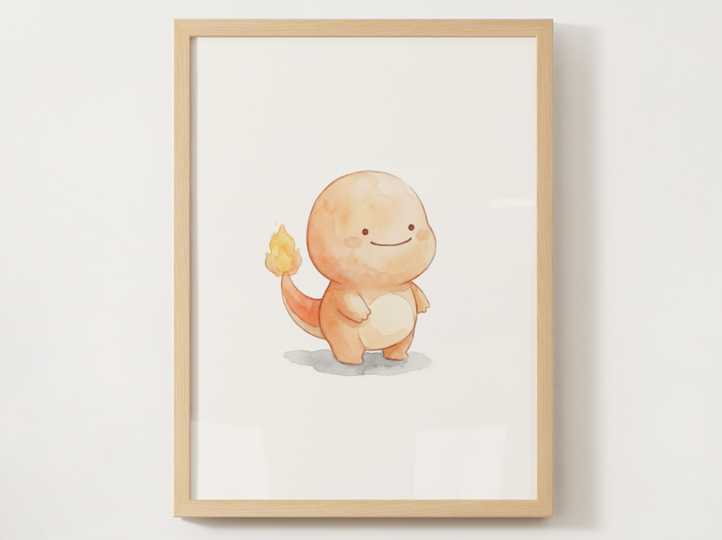 Ditto Style Starter Bundle Nursery Wall Art, Bulbasaur Charmander Squirtle Prints, Watercolor Pokémon Poster Set, Digital Download