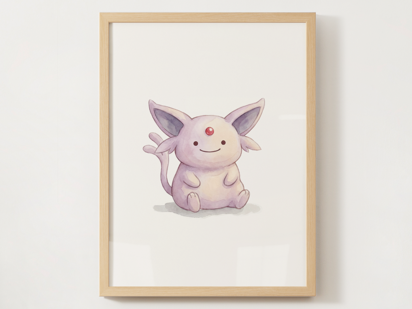 Ditto Style Eeveelutions Bundle Nursery Wall Art, Eevee Evolution Prints, Watercolor Pokémon Poster Set, Digital Download