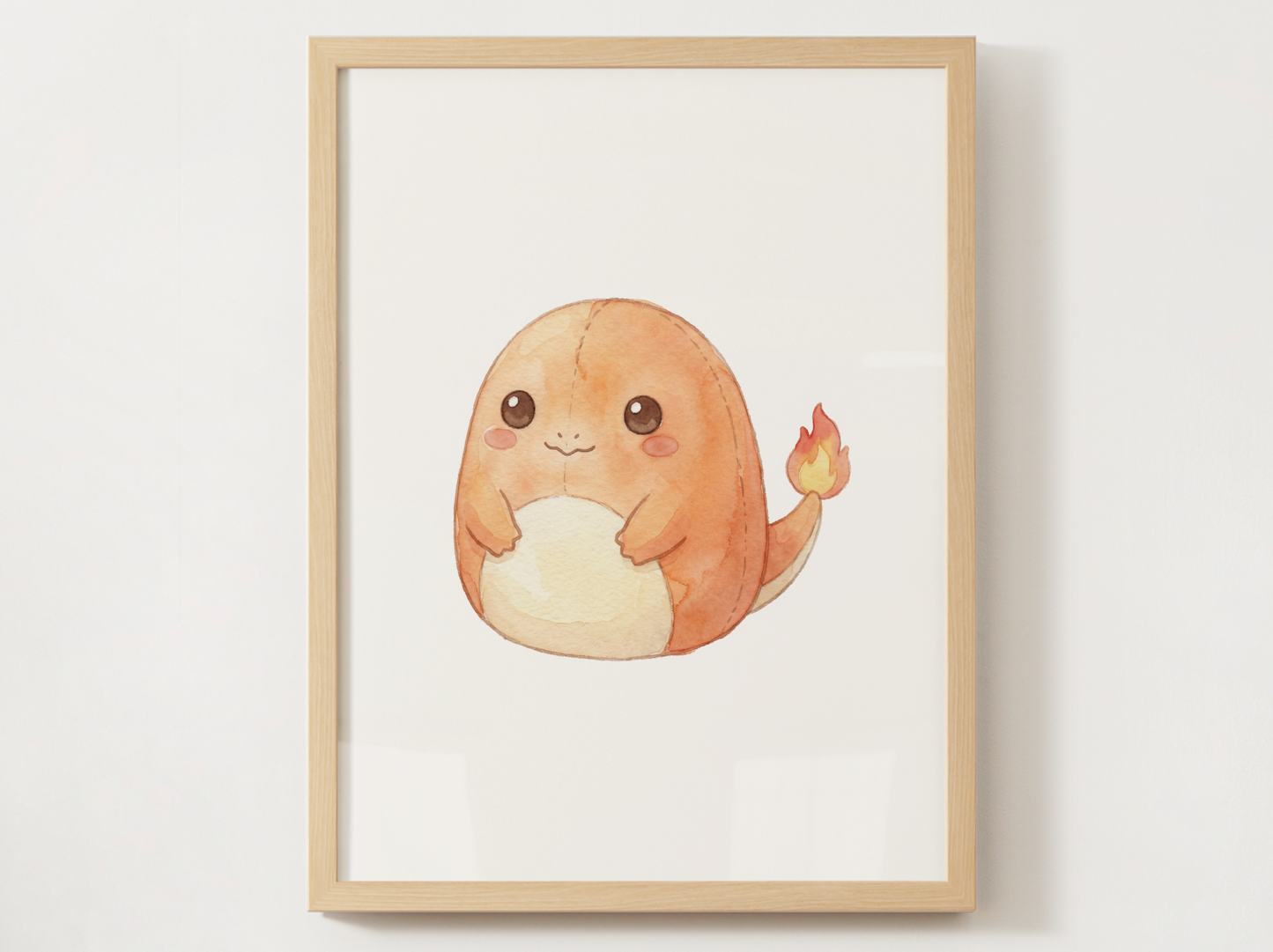 Plush Pillow Pokémon Nursery Wall Art Bundle, 6 Printable Posters, Charmander Chikorita Eevee Pikachu Snorlax Squirtle, Instant Download