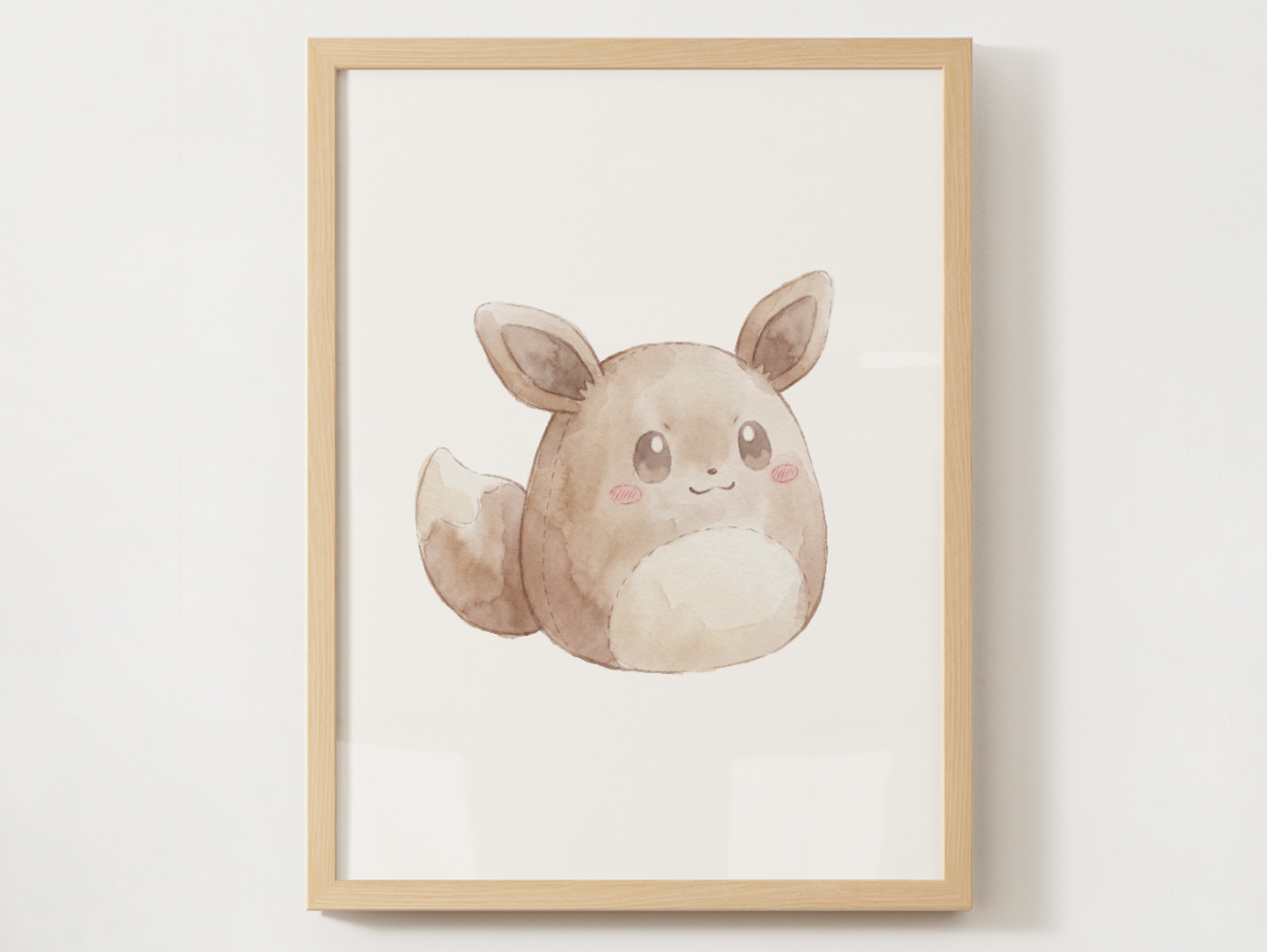 Plush Pillow Pokémon Nursery Wall Art Bundle, 6 Printable Posters, Charmander Chikorita Eevee Pikachu Snorlax Squirtle, Instant Download