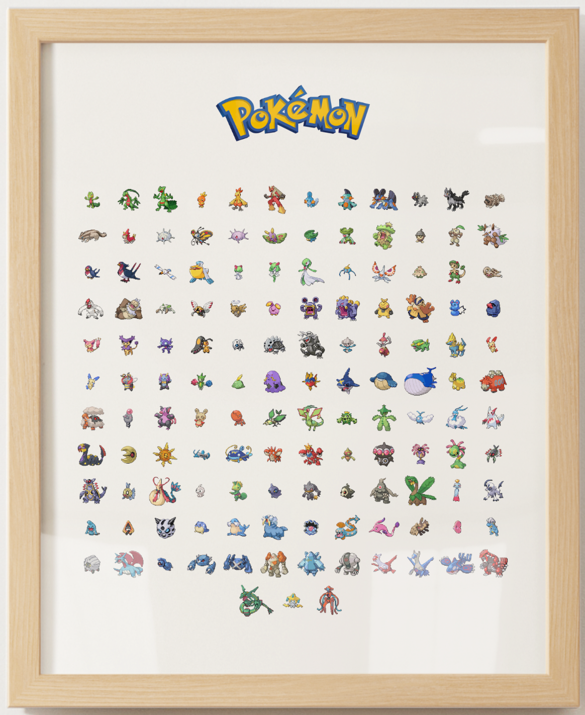 Pokémon Gen 1–9 Pokédex Poster Bundle, Pixel Edition, National Dex Wall Art Printable, Retro Game Room Decor, Digital Download