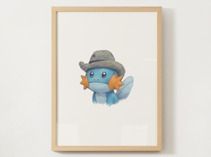Van Gogh Pokémon Nursery Wall Art Bundle, 6 Printable Posters, Instant Download Digital Print