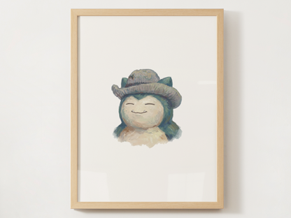 Van Gogh Pokémon Nursery Wall Art Bundle, 6 Printable Posters, Instant Download Digital Print