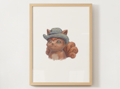 Van Gogh Pokémon Nursery Wall Art Bundle, 6 Printable Posters, Instant Download Digital Print