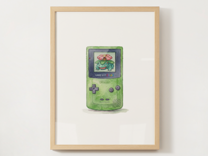 Sleeping Game Boy Nursery Wall Art Bundle, 6 Printable Posters, Pokémon Red Blue Green Yellow Gold Silver, Instant Download