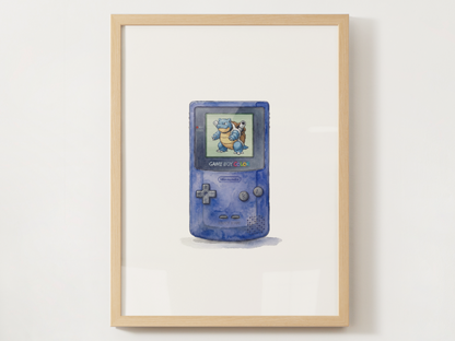 Sleeping Game Boy Nursery Wall Art Bundle, 6 Printable Posters, Pokémon Red Blue Green Yellow Gold Silver, Instant Download