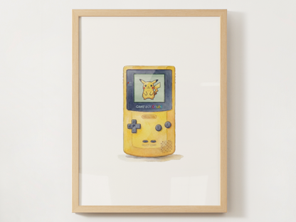 Sleeping Game Boy Nursery Wall Art Bundle, 6 Printable Posters, Pokémon Red Blue Green Yellow Gold Silver, Instant Download