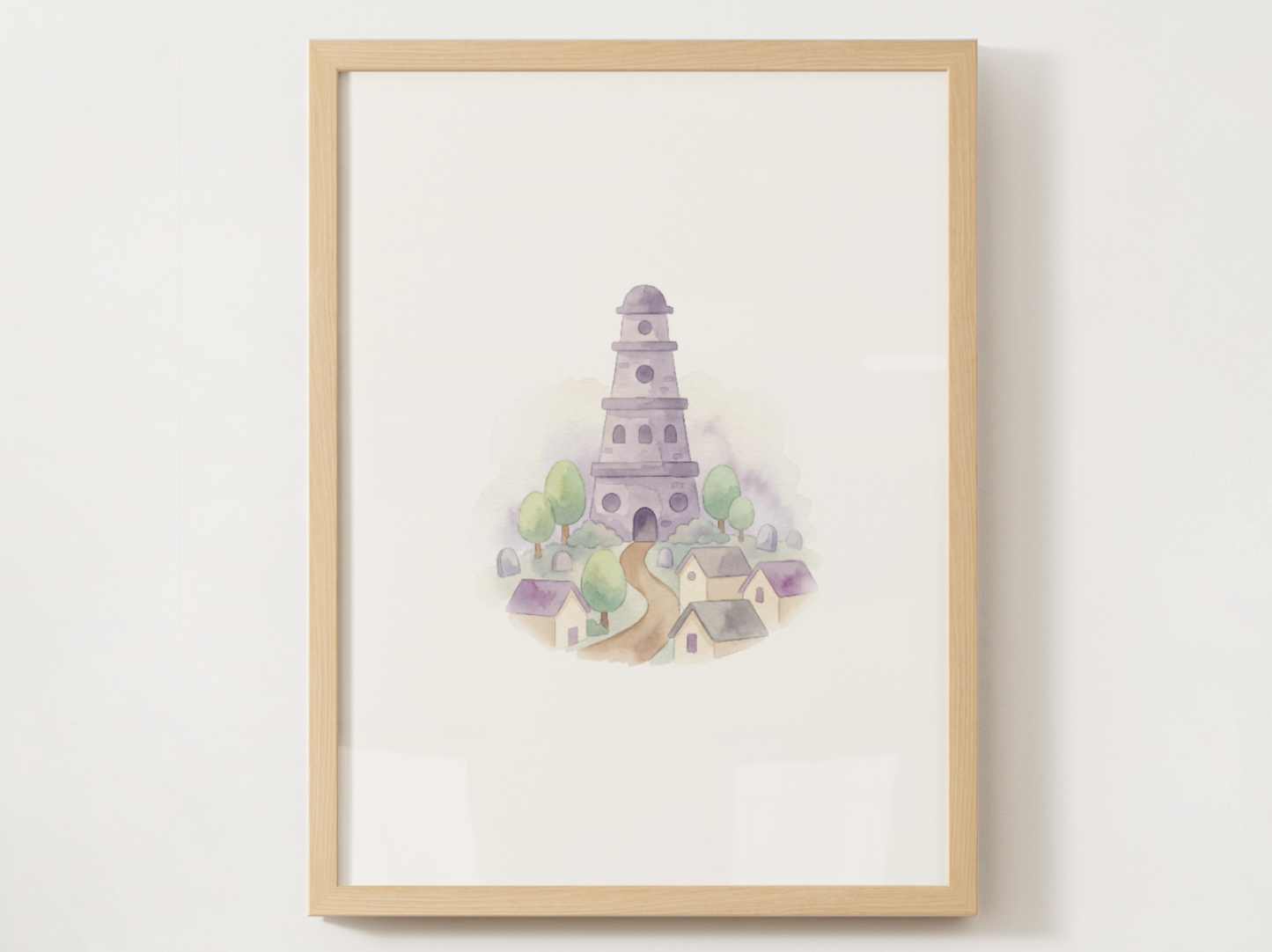 Pokemon Kanto Towns, Nursery Wall Art Bundle, 9 Watercolor Prints, Instant Digital Download