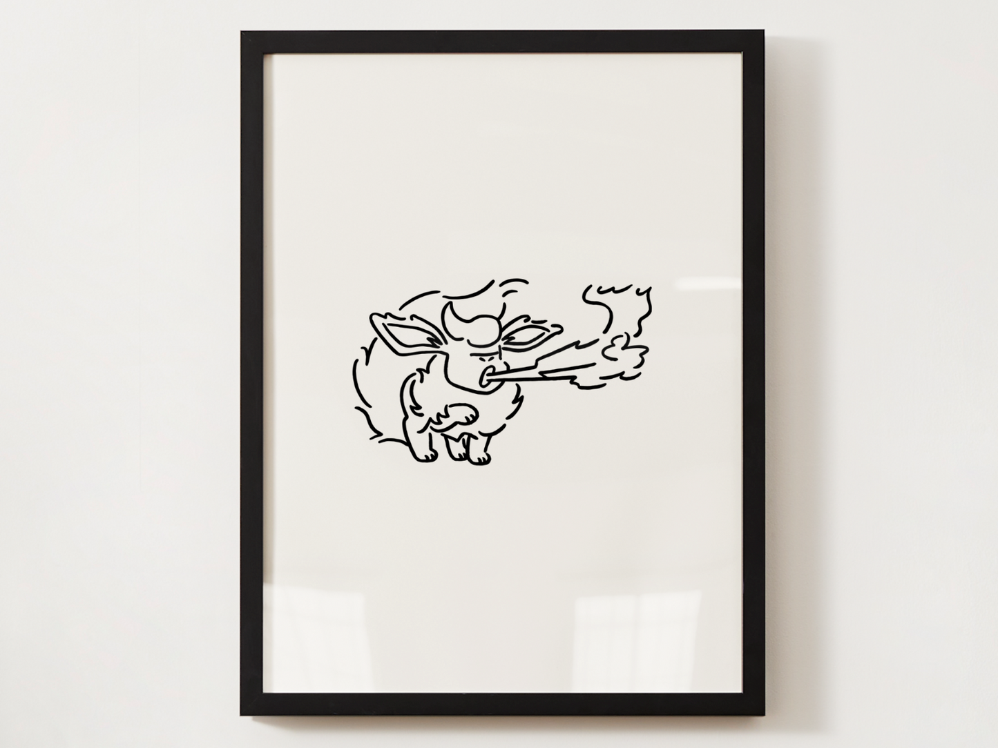 Eevee Evolutions Wall Art Bundle, 9 Minimal Line Prints, Instant Digital Download
