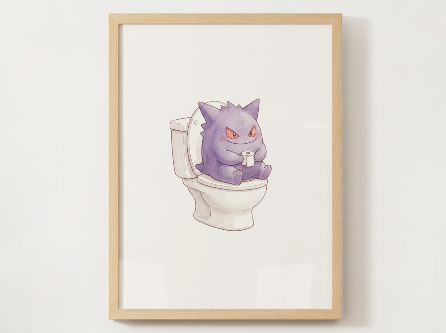 Pokemon Bathroom Wall Art Bundle, 9 Funny Toilet Prints, Cute Washroom Decor, Kids Bathroom Printable Set, Instant Digital Download