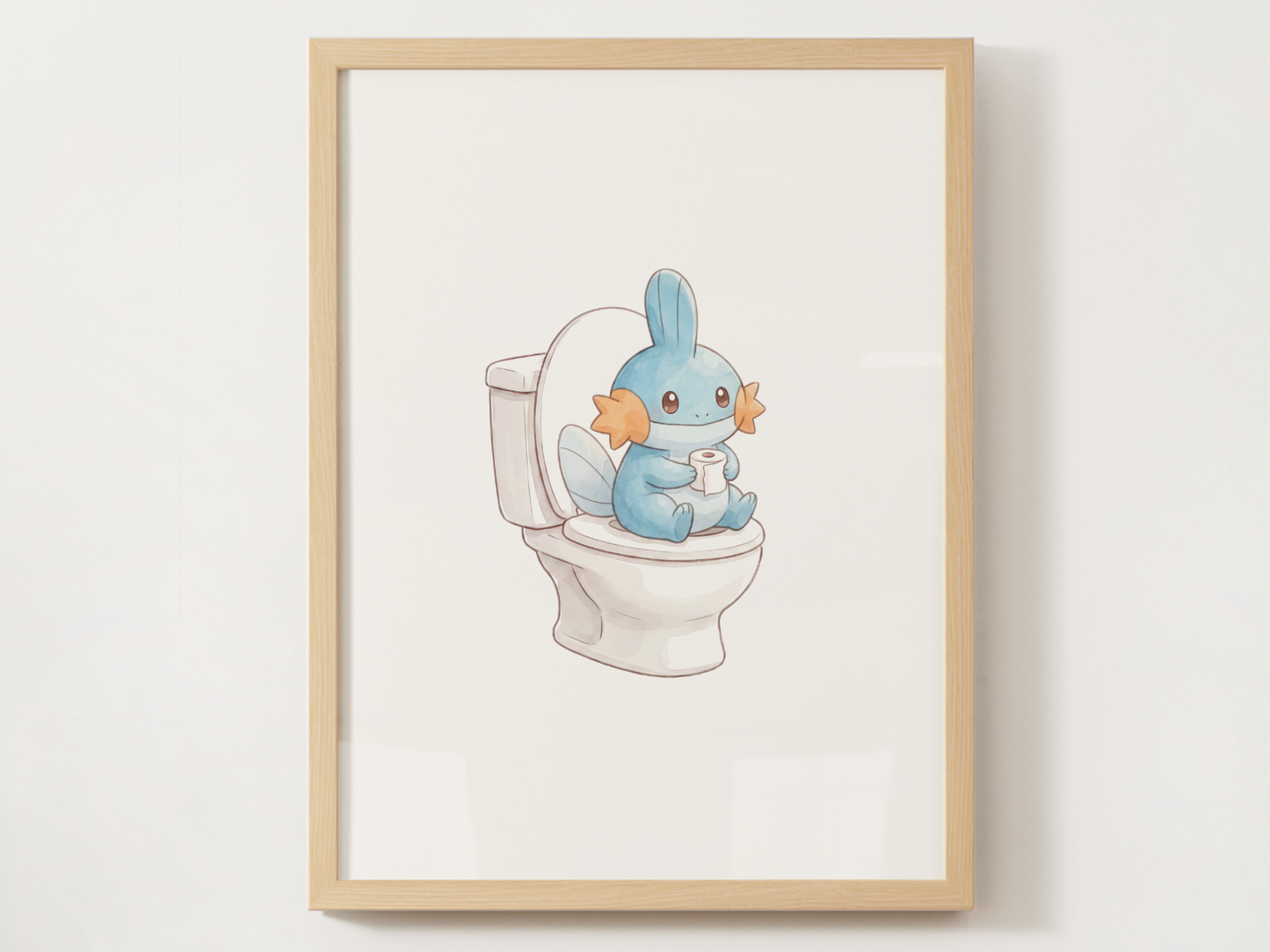 Pokemon Bathroom Wall Art Bundle, 9 Funny Toilet Prints, Cute Washroom Decor, Kids Bathroom Printable Set, Instant Digital Download