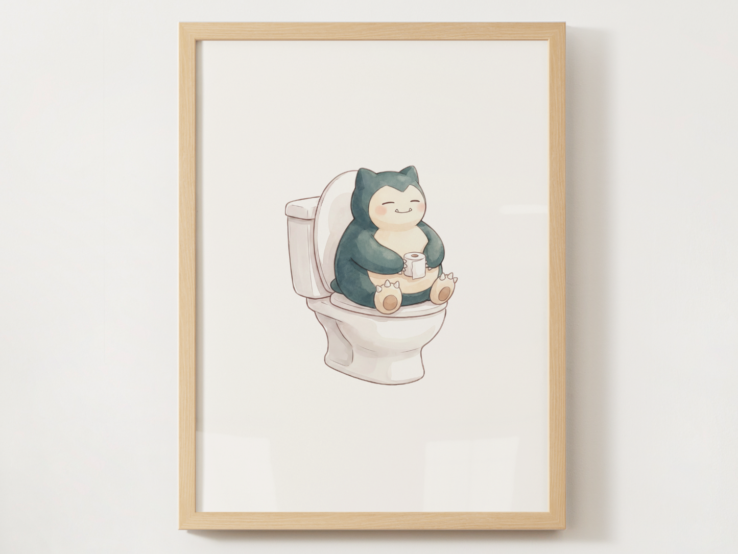 Pokemon Bathroom Wall Art Bundle, 9 Funny Toilet Prints, Cute Washroom Decor, Kids Bathroom Printable Set, Instant Digital Download