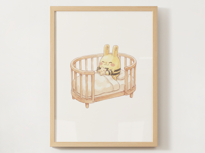 Baby Pokemon Nursery Wall Art Bundle, 9 Baby in Crib Prints, Cute Kids Room Decor Set, Pastel Nursery Posters, Instant Download