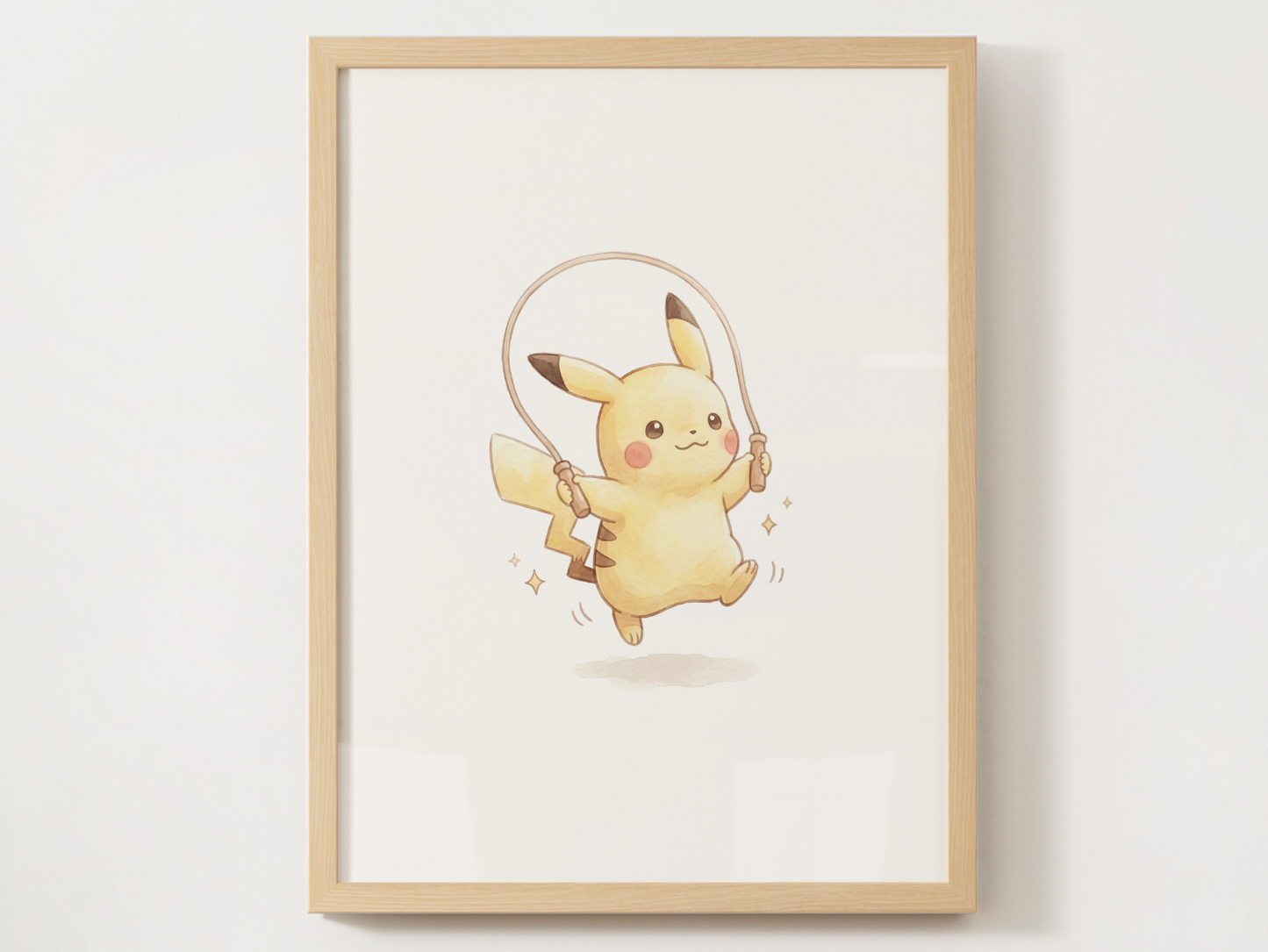 Pokemon Workout Wall Art Bundle, 9 Cute Gym Prints, Home Gym Decor Set, Fitness Room Posters, Instant Digital Download