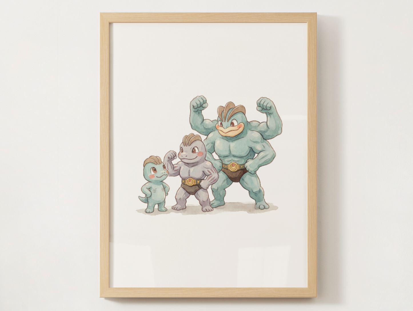 Popular Pokemon Evolutions Wall Art Bundle, 8 Printable Posters, Gen 1 to Gen 9, Kids Room Decor, Digital Download