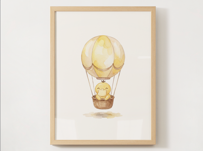Hot Air Balloon Pokemon Wall Art Bundle, 6 Printable Posters, Gen 1 Favorites, Nursery Kids Room, Digital Download