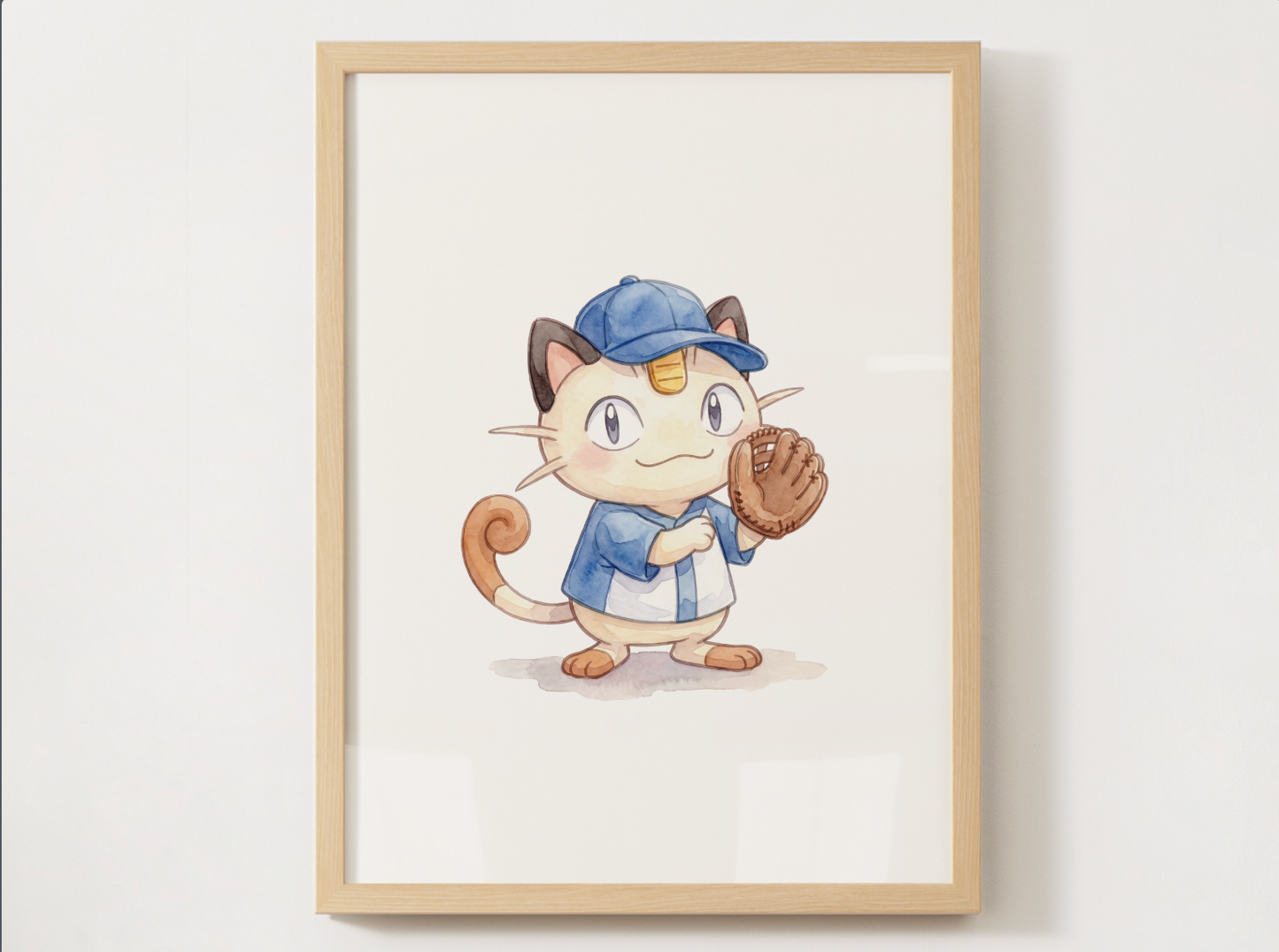 Pokemon Gen 1 Baseball Wall Art Bundle, 9 Printable Posters, Kanto Favorites, Kids Room Decor, Digital Download