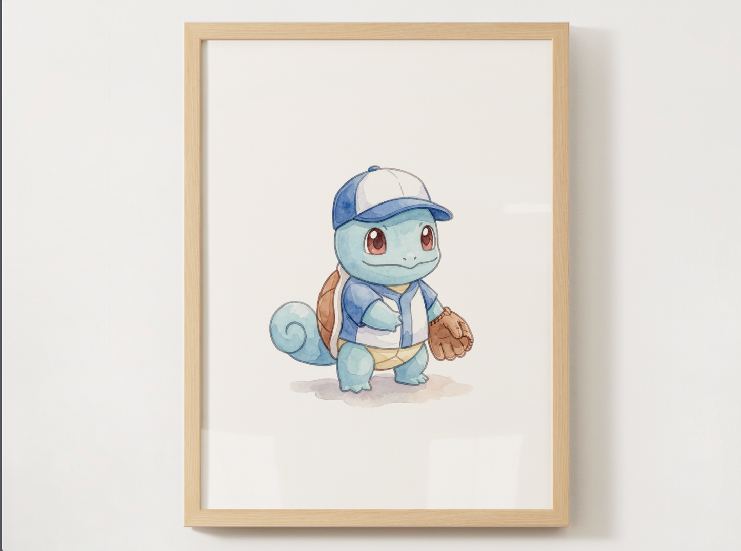 Pokemon Gen 1 Baseball Wall Art Bundle, 9 Printable Posters, Kanto Favorites, Kids Room Decor, Digital Download