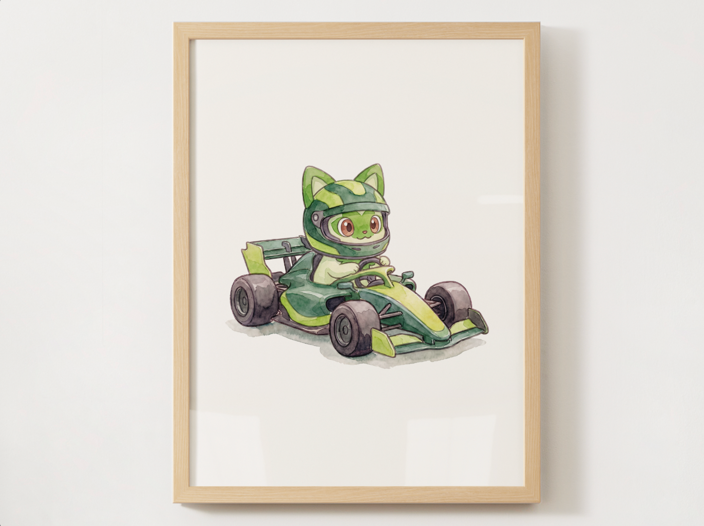 Pokemon Race Car Wall Art Bundle, 8 Printable Posters, Formula Racing Theme, Kids Room Decor, Digital Download