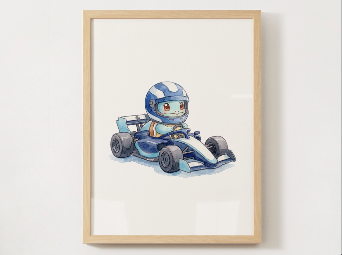 Pokemon Race Car Wall Art Bundle, 8 Printable Posters, Formula Racing Theme, Kids Room Decor, Digital Download