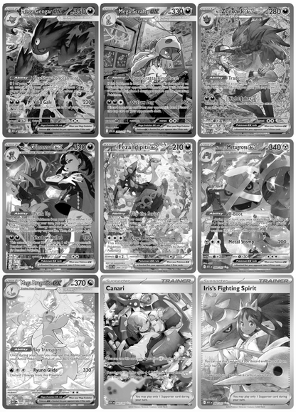Mega Evolution: Ascended Heroes Set Printable Master and Complete Set Binder Placeholders + Checklist (Digital Download)