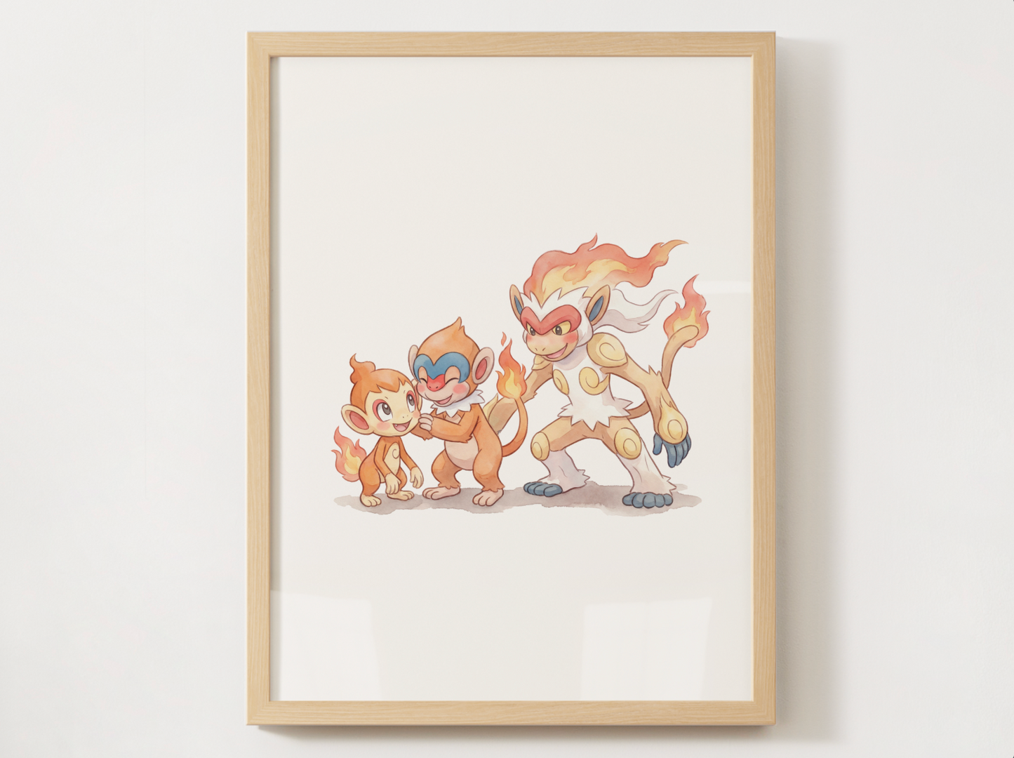 Gen 4 Evolution Line Wall Art Bundle, 3 Printable Posters, Sinnoh Pokemon Nursery Decor, Digital Download