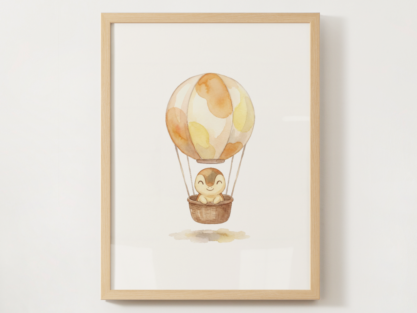Cyndaquil Hot Air Balloon Wall Art, Dreamy Adventure Nursery Poster, Kids Room Decor, Printable Digital Download