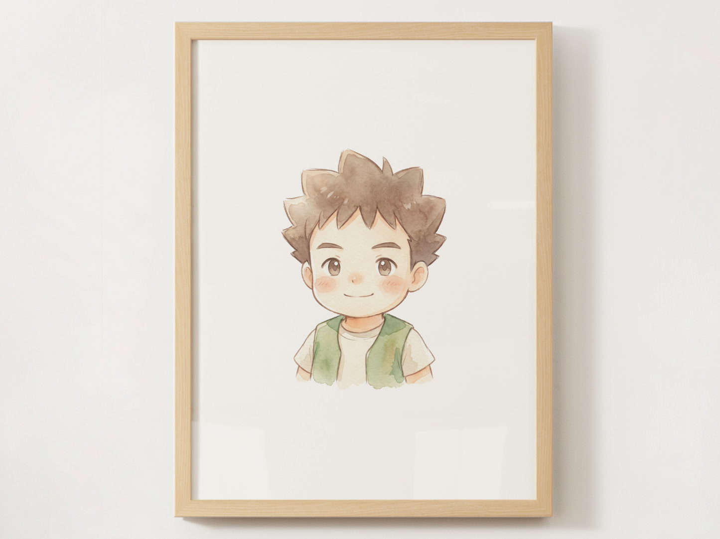 Brock Kanto Trainer Wall Art Printable, Gen 1 Pokémon Poster, Kids Room Decor, Digital Download