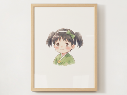 Erika Kanto Trainer Wall Art Printable, Gen 1 Pokémon Poster, Kids Room Decor, Digital Download