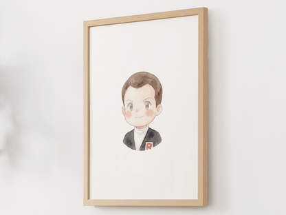 Giovanni Kanto Trainer Wall Art Printable, Gen 1 Pokémon Poster, Kids Room Decor, Digital Download