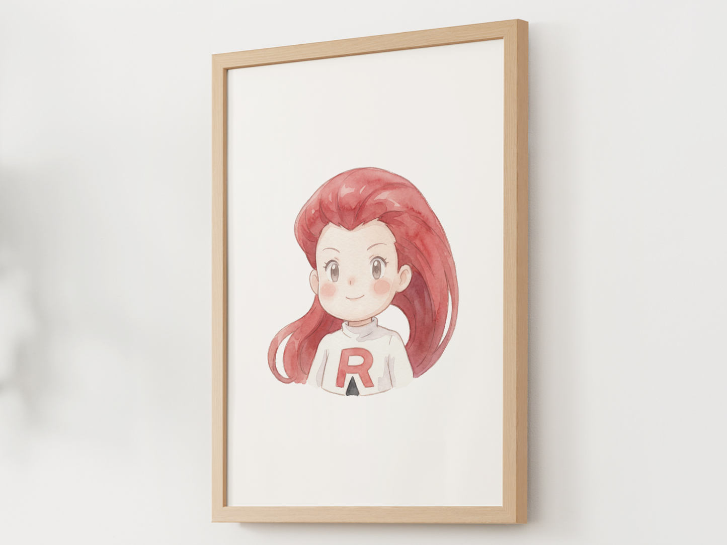 Jessie Kanto Trainer Wall Art Printable, Gen 1 Pokémon Poster, Kids Room Decor, Digital Download