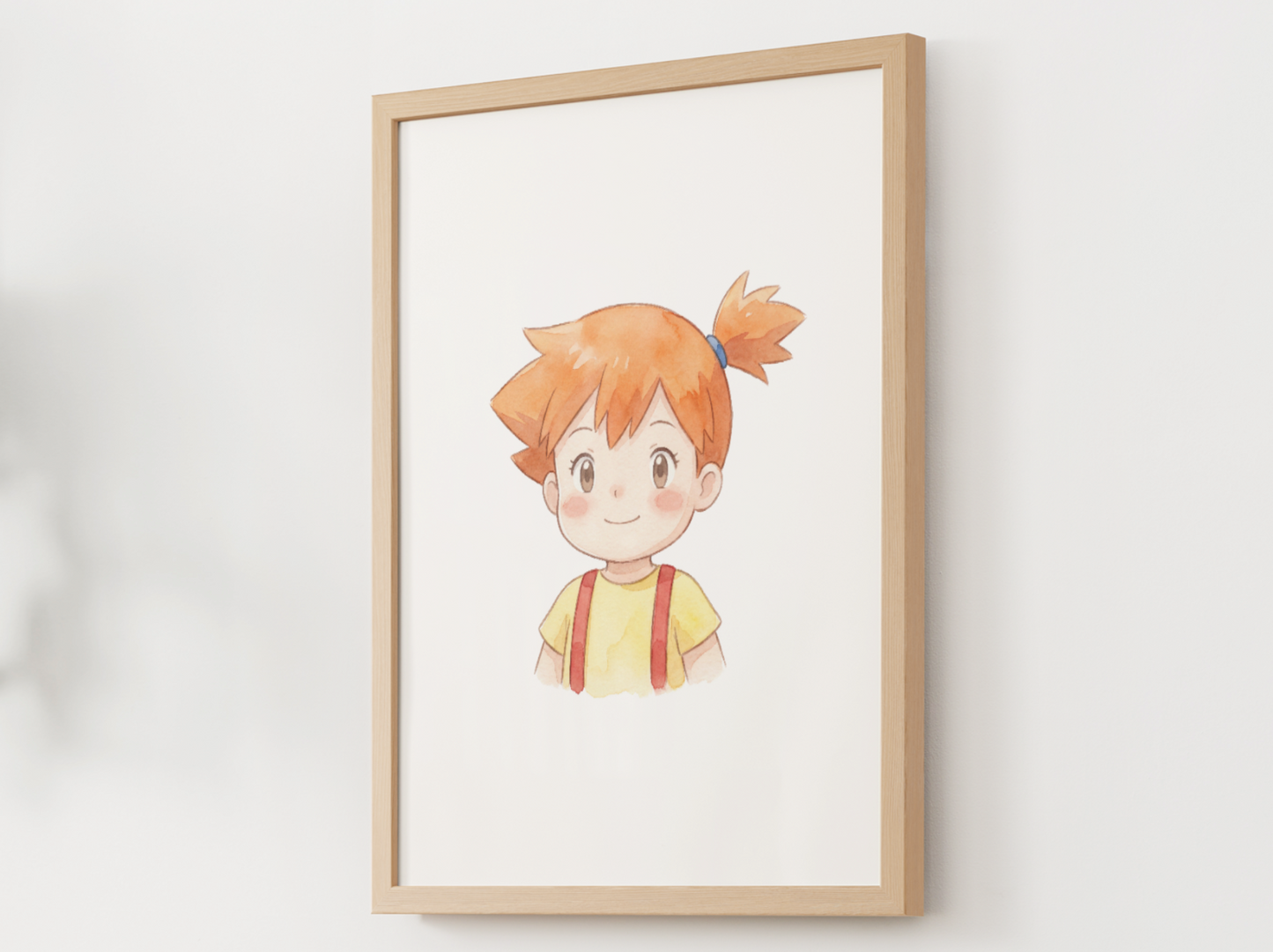 Misty Kanto Trainer Wall Art Printable, Gen 1 Pokémon Poster, Kids Room Decor, Digital Download