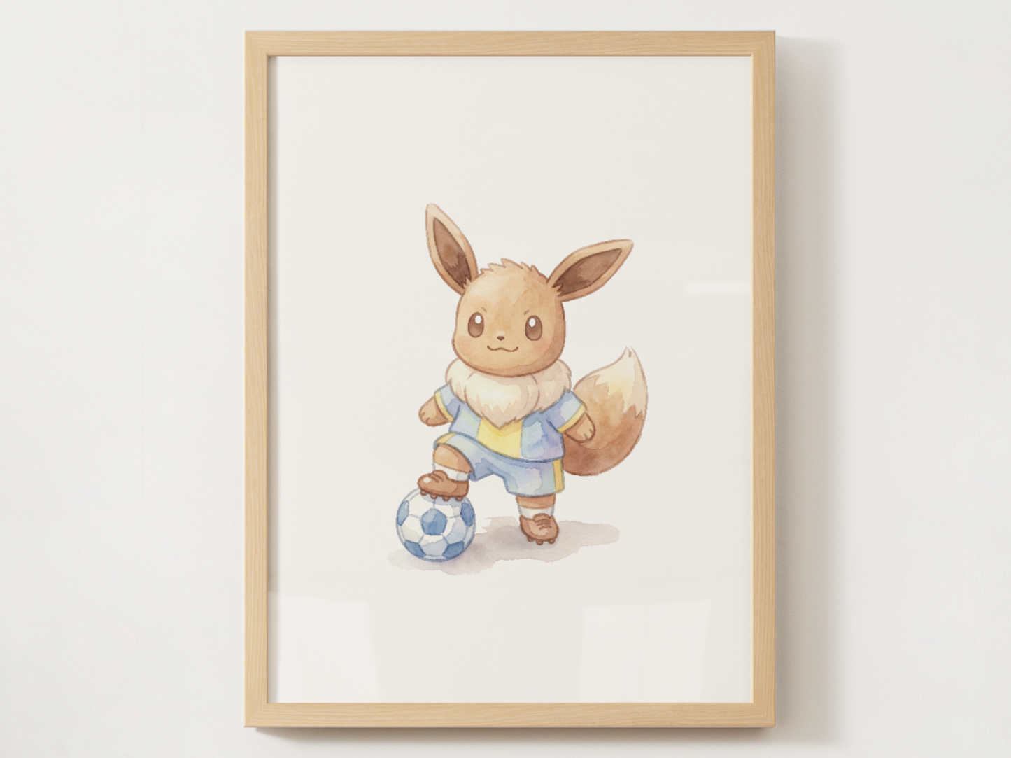 Pokemon Gen 1 Soccer Wall Art Bundle, 9 Printable Posters, Kanto Favorites, Kids Room Decor, Digital Download