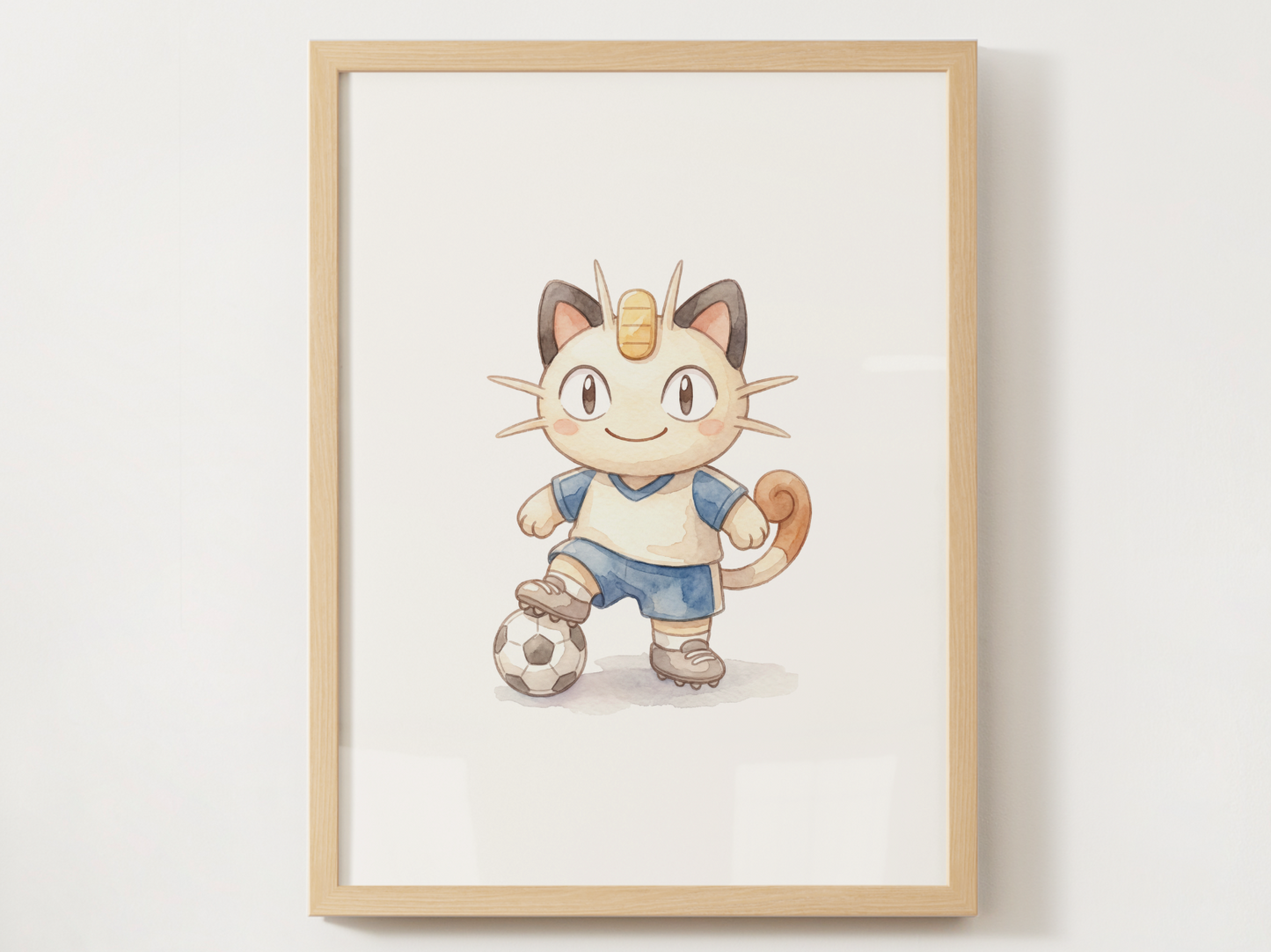 Pokemon Gen 1 Soccer Wall Art Bundle, 9 Printable Posters, Kanto Favorites, Kids Room Decor, Digital Download