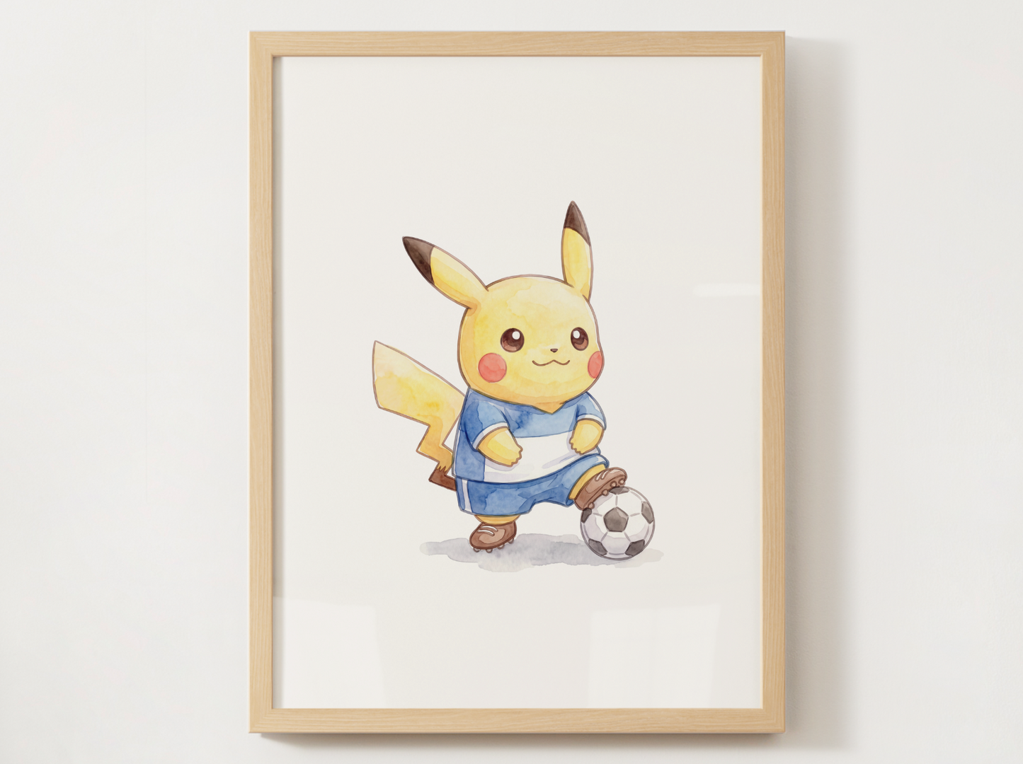 Pokemon Gen 1 Soccer Wall Art Bundle, 9 Printable Posters, Kanto Favorites, Kids Room Decor, Digital Download