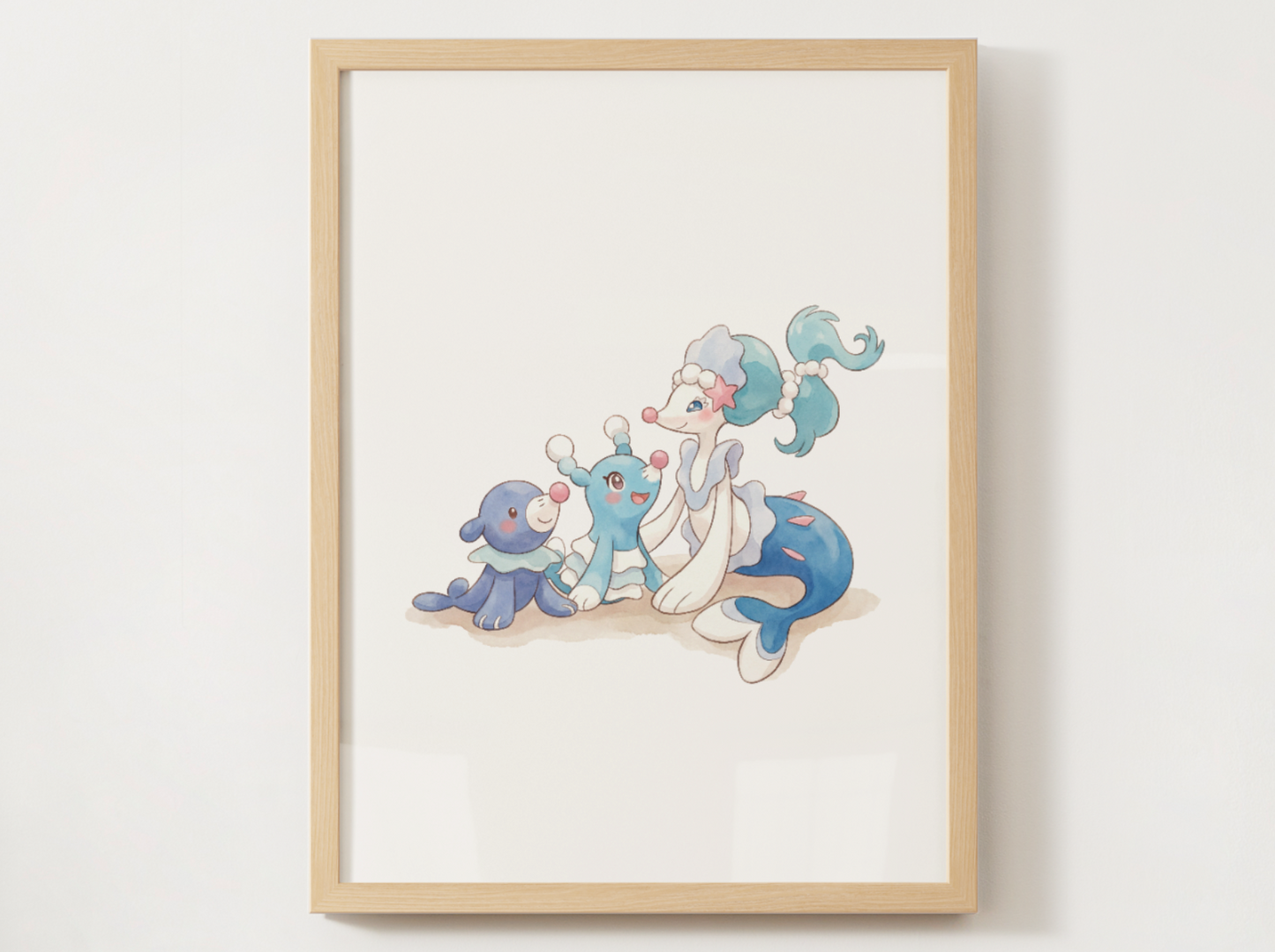 Gen 7 Evolution Line Wall Art Bundle, 3 Printable Posters, Alola Pokemon Nursery Decor, Digital Download