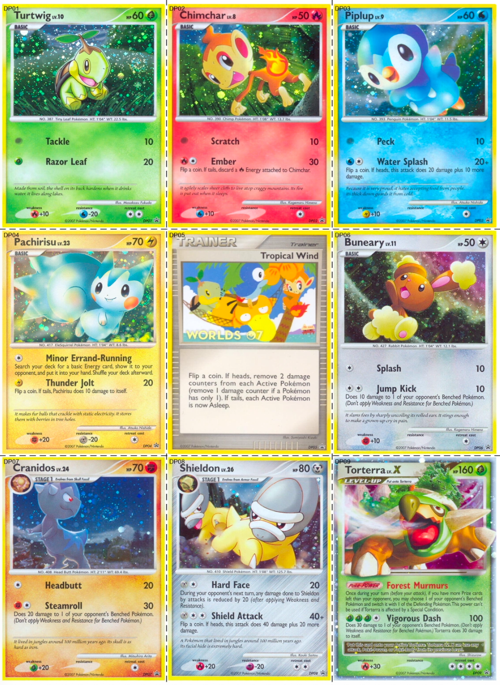 Diamond & Pearl: Promos Printable Master Set Binder Placeholders + Checklist (Digital Download)