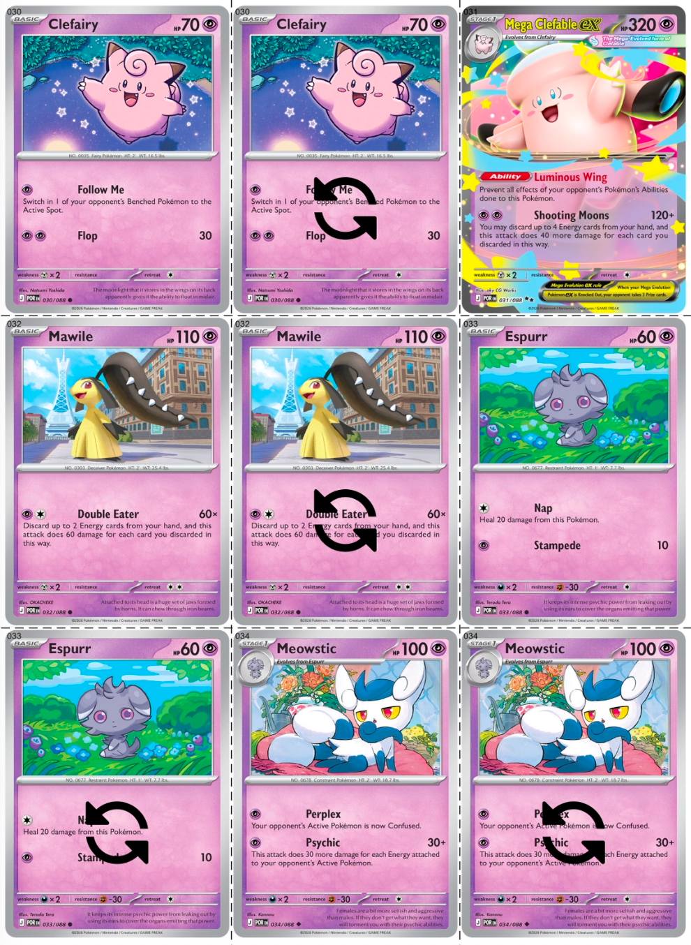 Mega Evolution: Perfect Order Printable Master and Complete Set Binder Placeholders + Checklist (Digital Download)