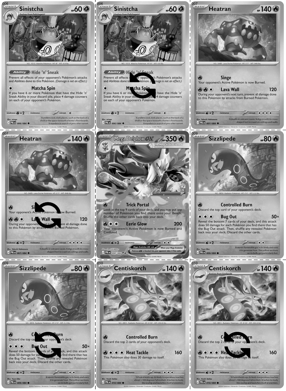 Mega Evolution: Pitch Black Printable Master and Complete Set Binder Placeholders + Checklist (Digital Download)